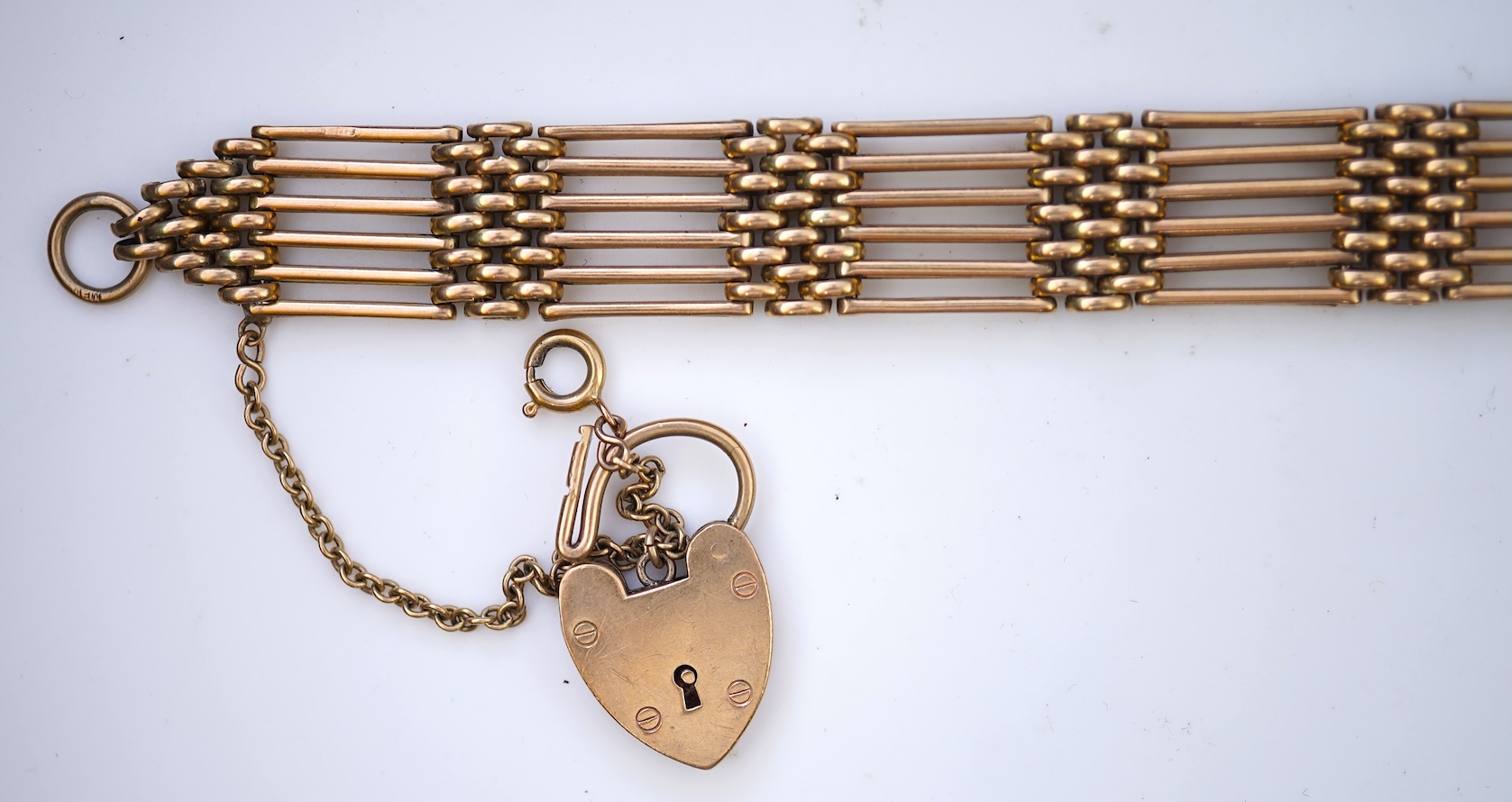 A 9ct gold bracelet, circa 1978